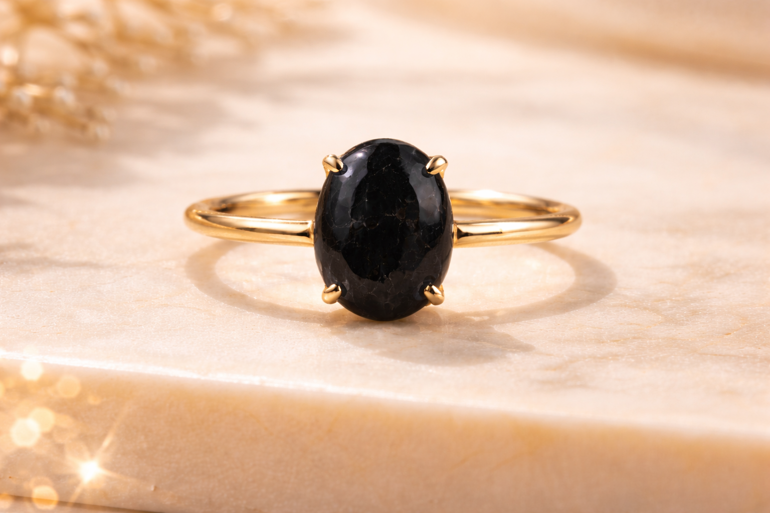 Black Tourmaline Ring